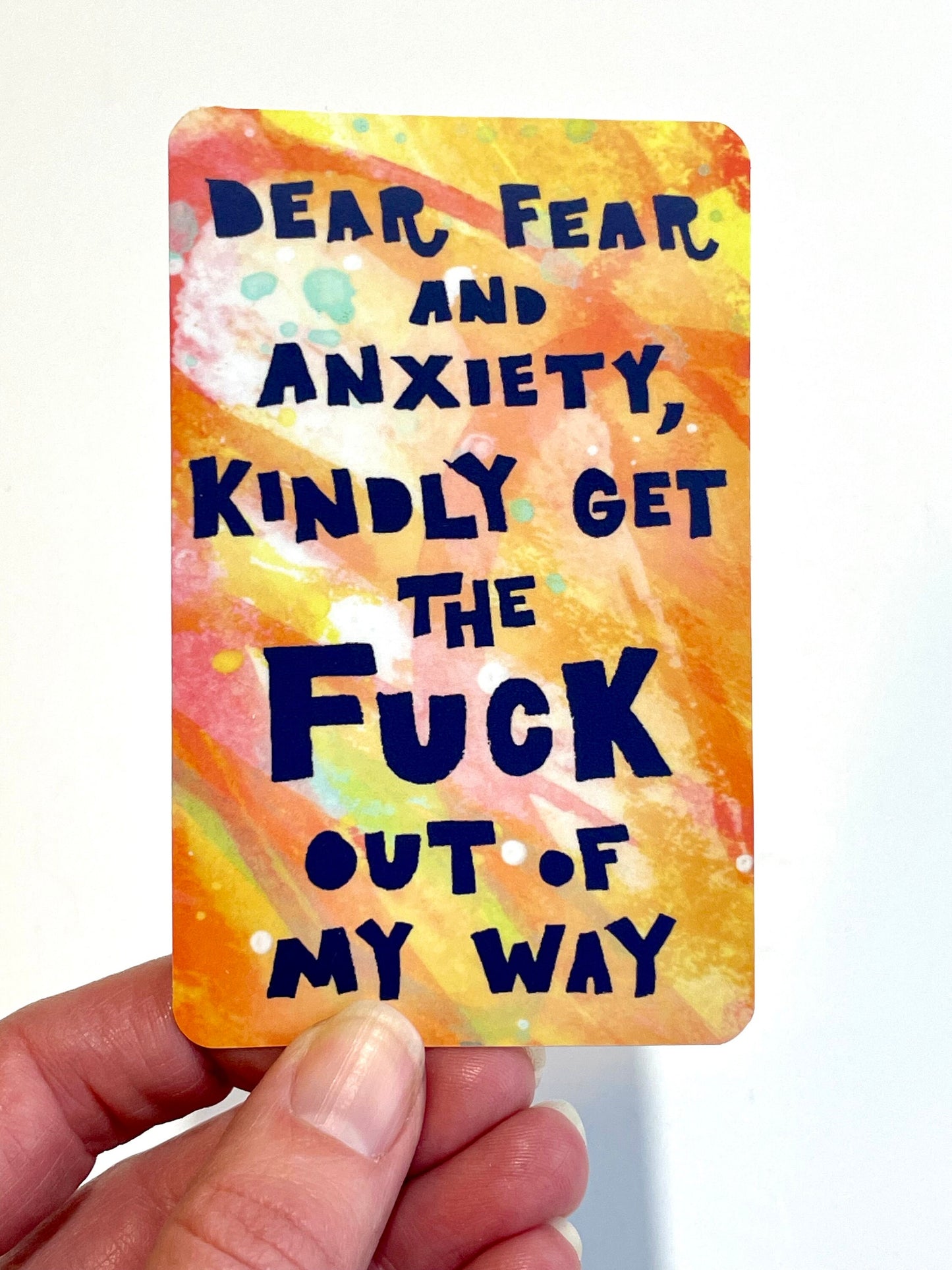 Fear and Anxiety Sticker