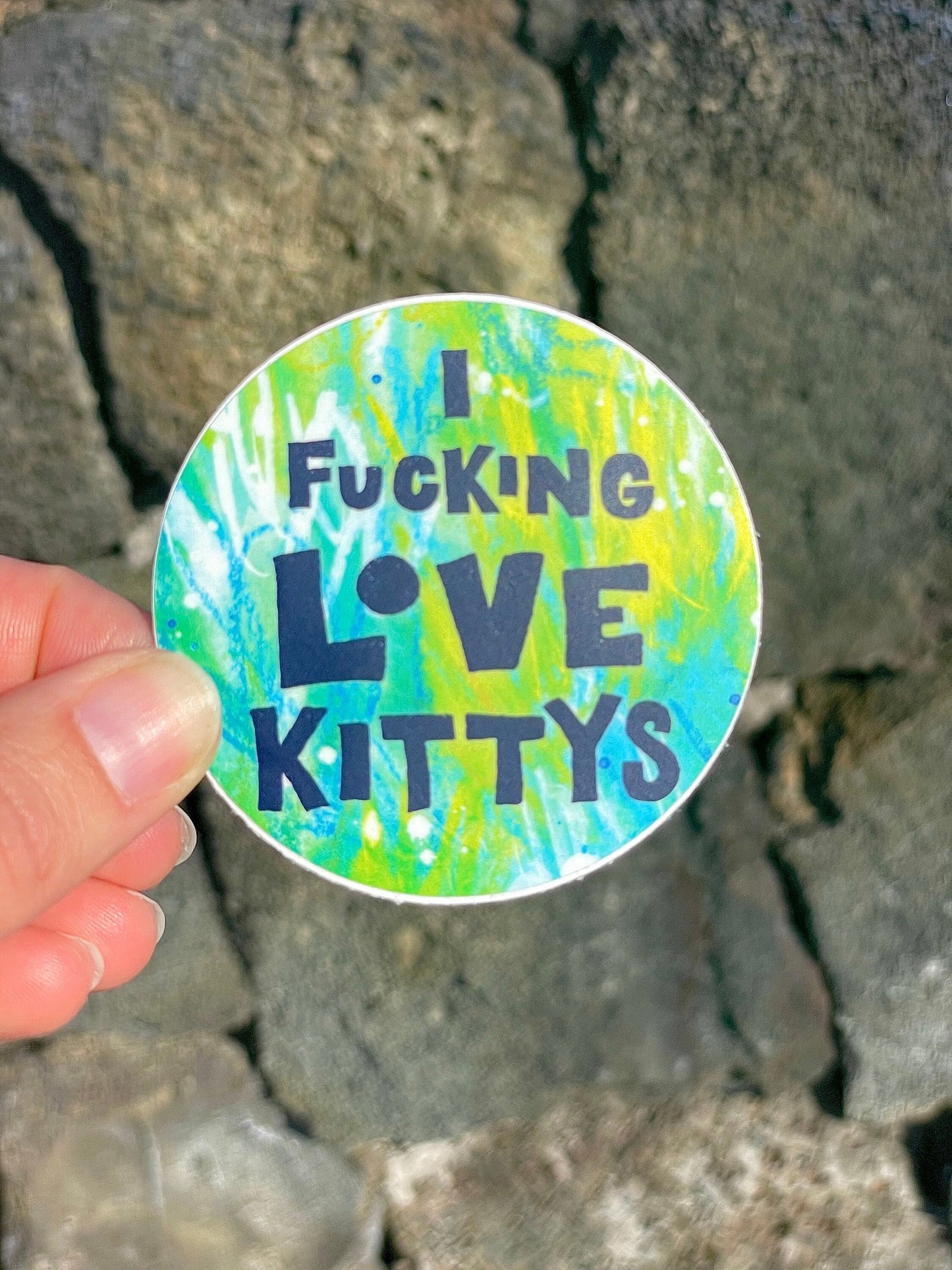I Fucking Love Kitties Sticker