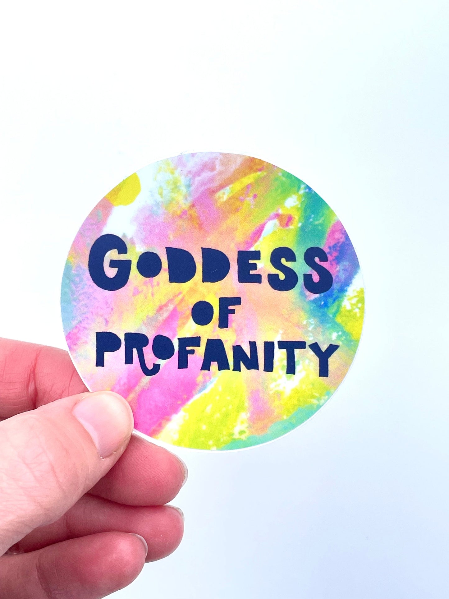 Goddess Of Profanity Sticker