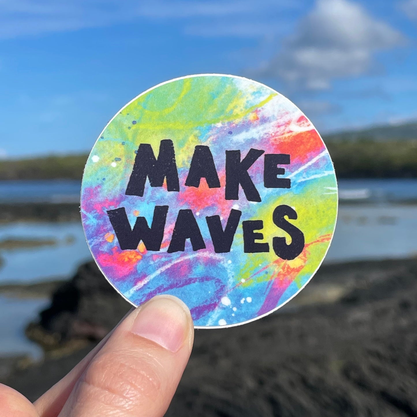 Make Waves Sticker