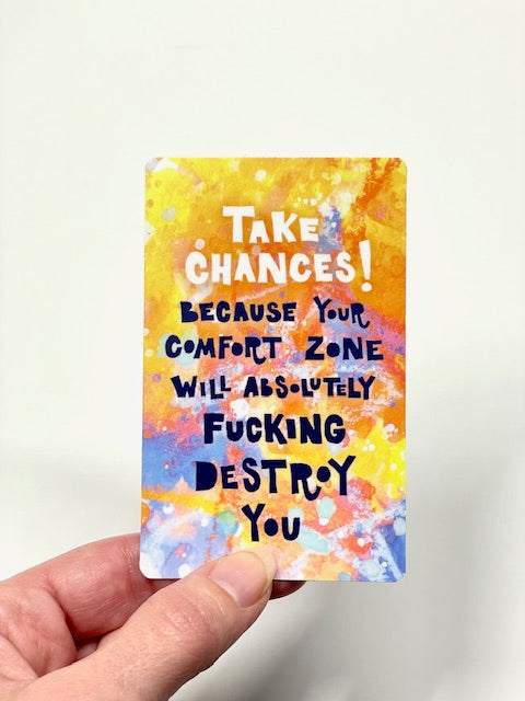 Take Chances! Laminate Sticker