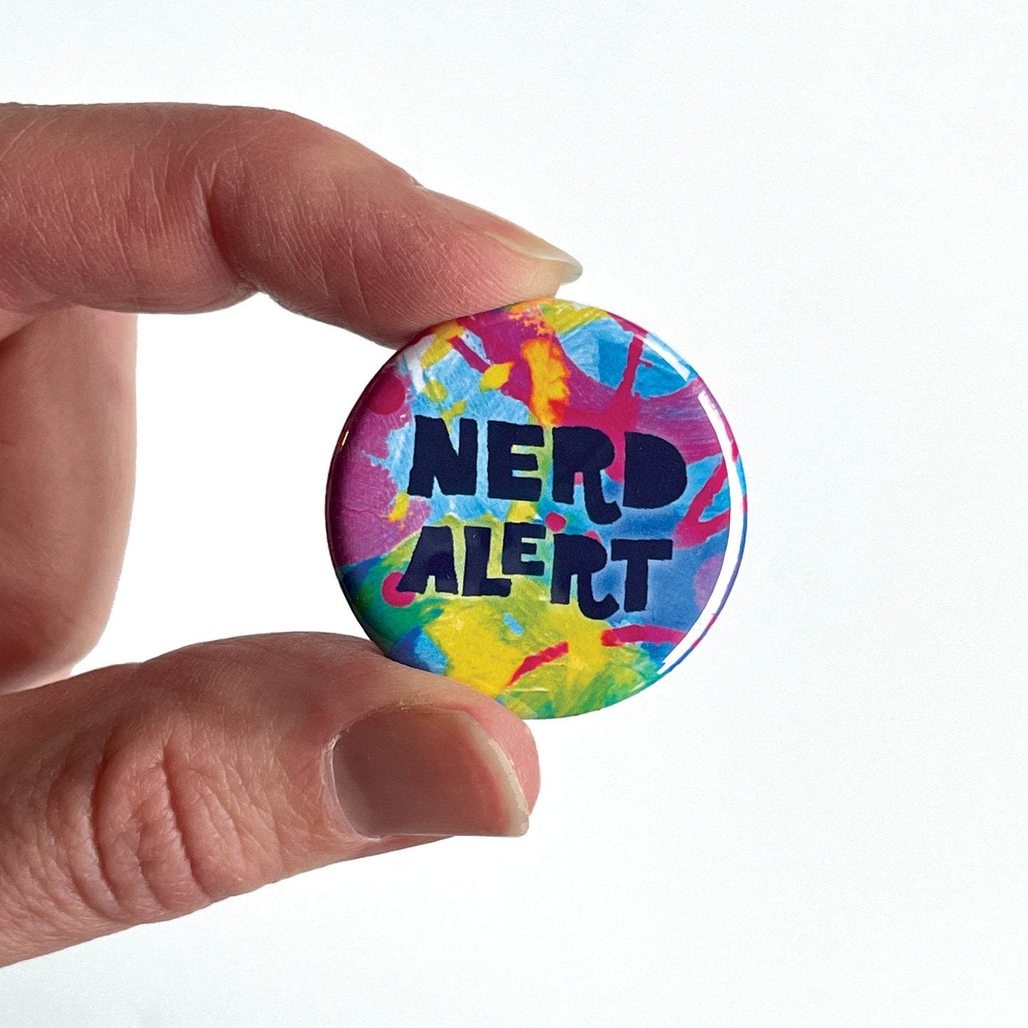 Nerd Alert Button Pin