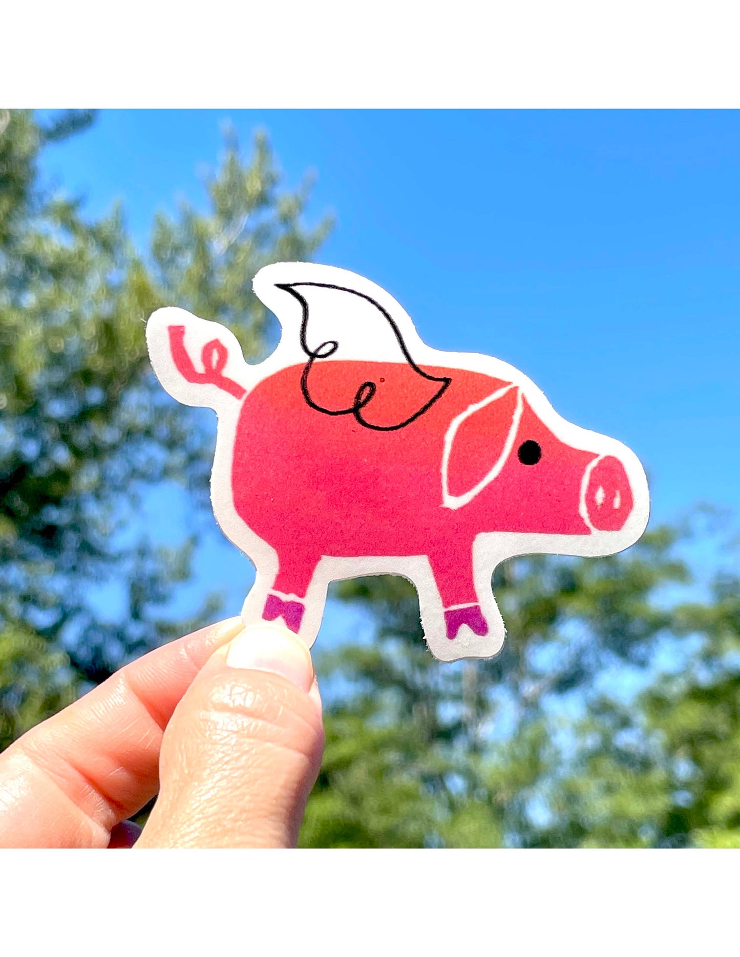Flying Pig Sticker