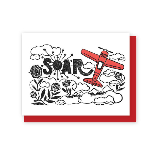 Soar Airplane Card