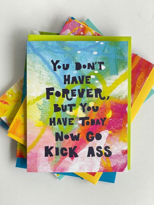 Kick Ass Greeting Card
