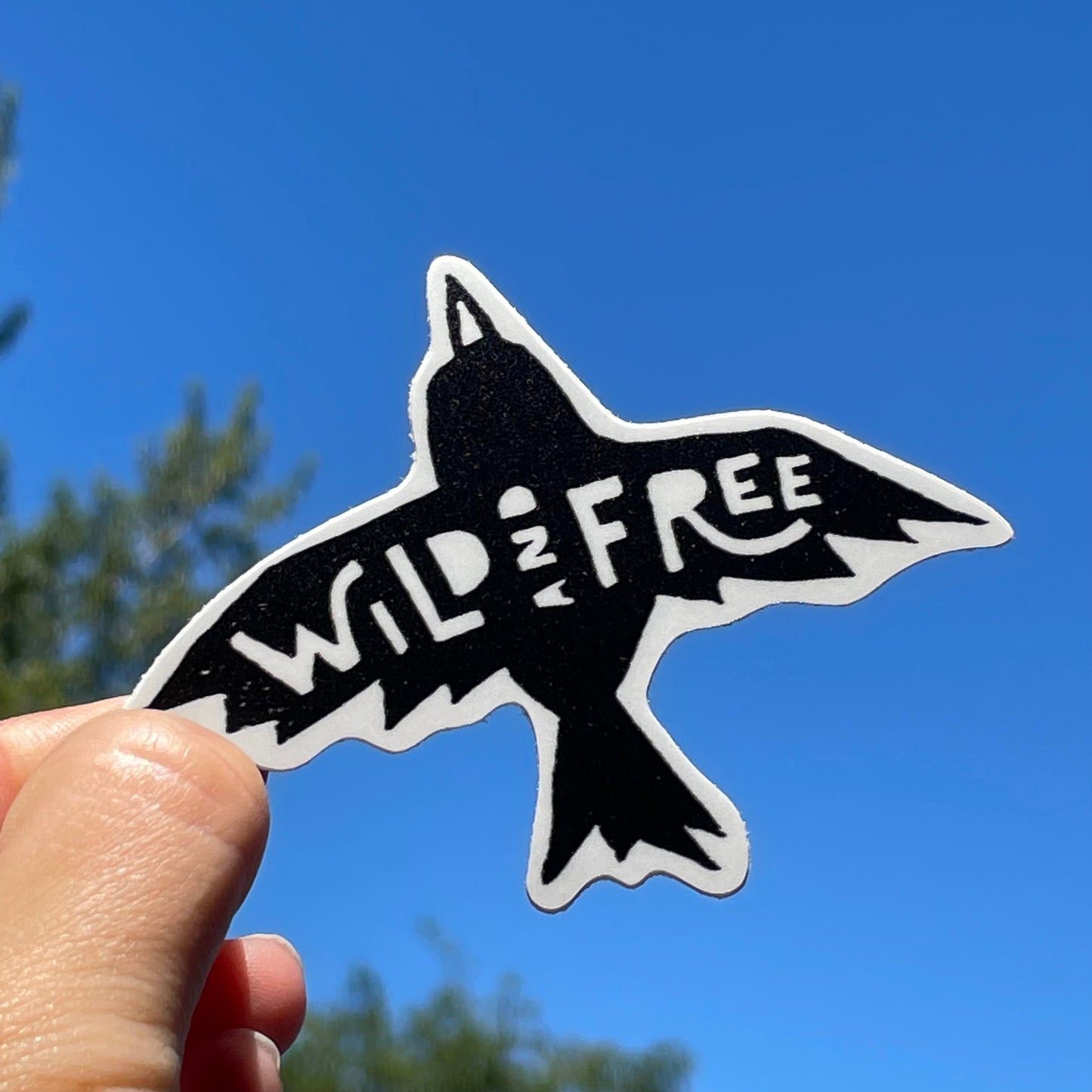 Wild And Free Sticker