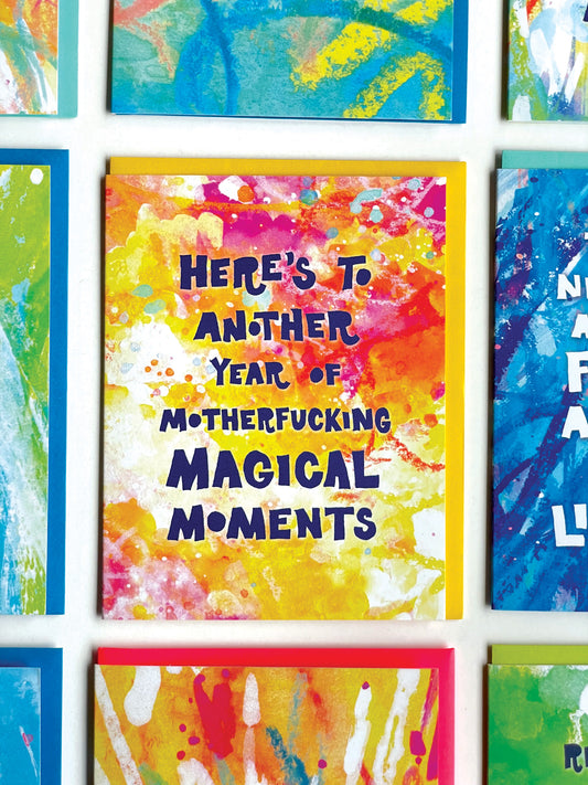 Here's To Another Year of MF Magical Moments Greeting Card