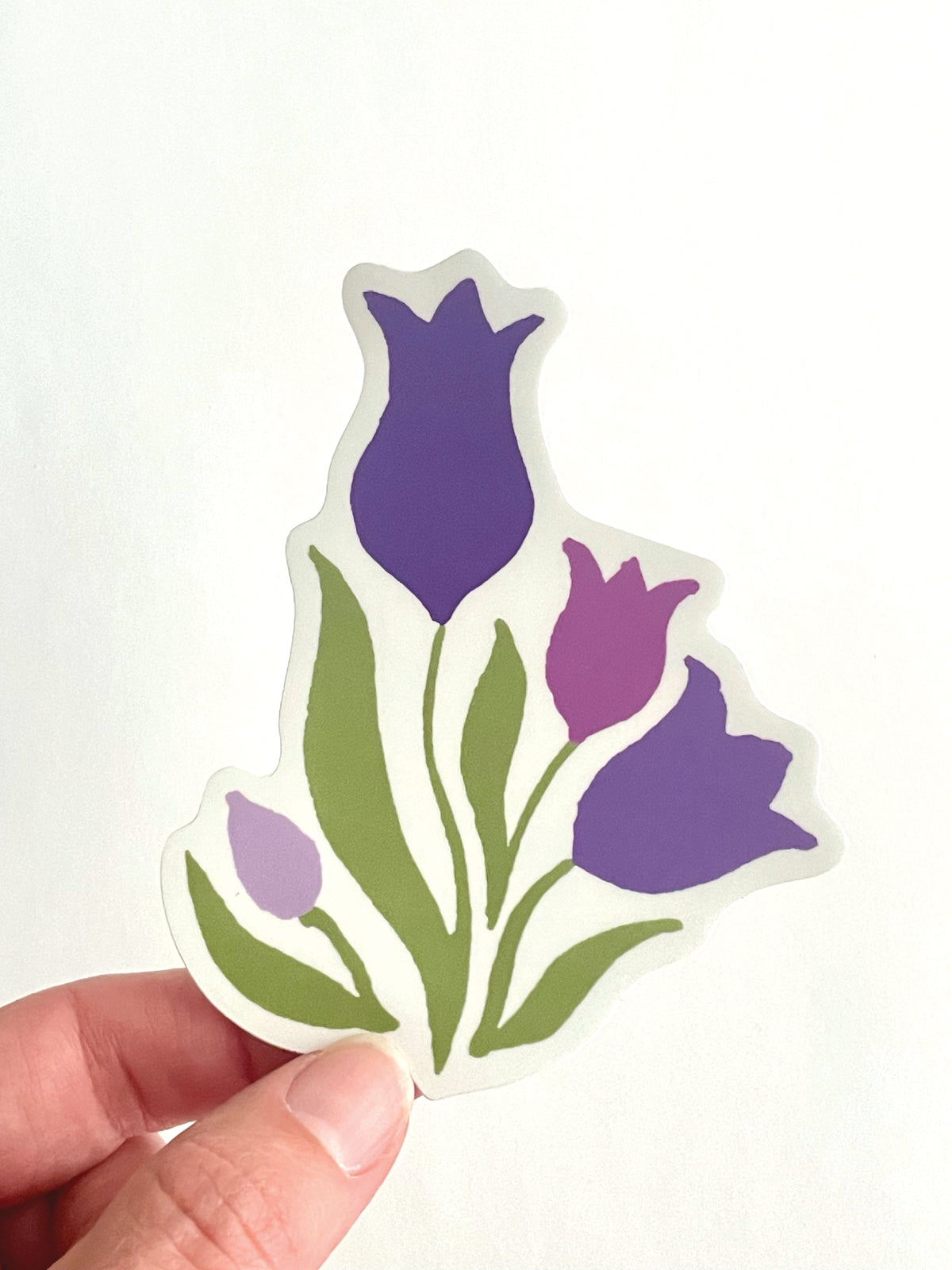 Purple Tulip Sticker