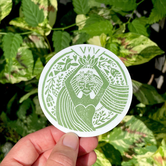 Garden Goddess Sticker